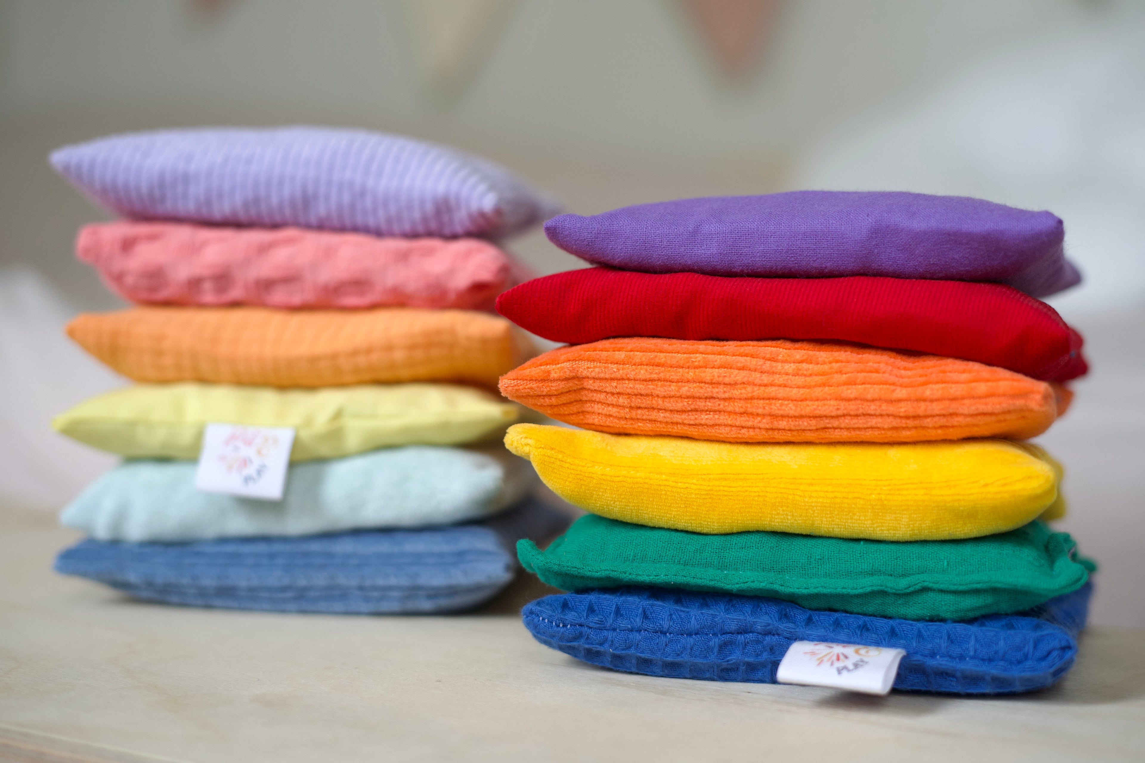 Regenbogen-Sitzsäcke