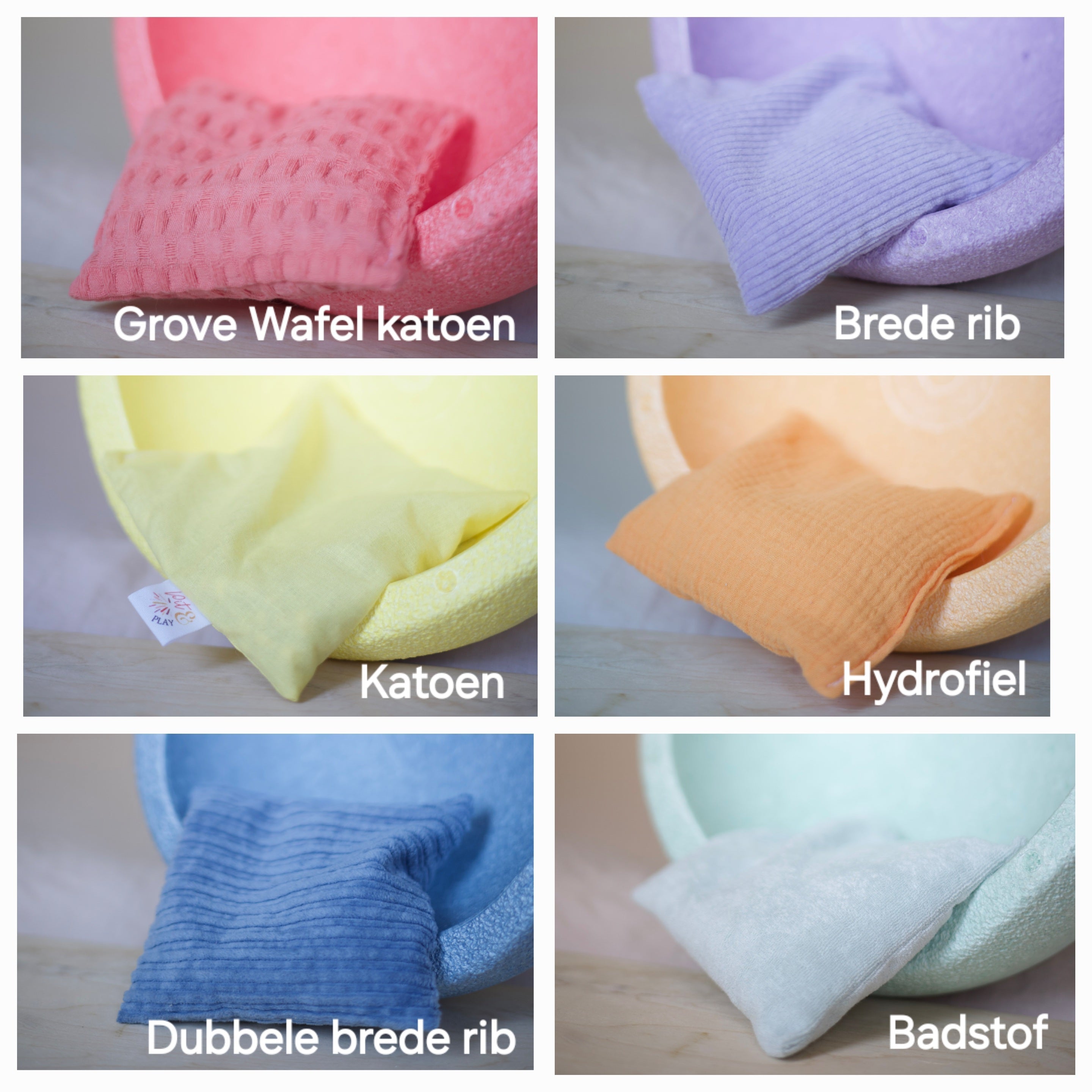 Pastellfarbene sensorische Sitzsäcke